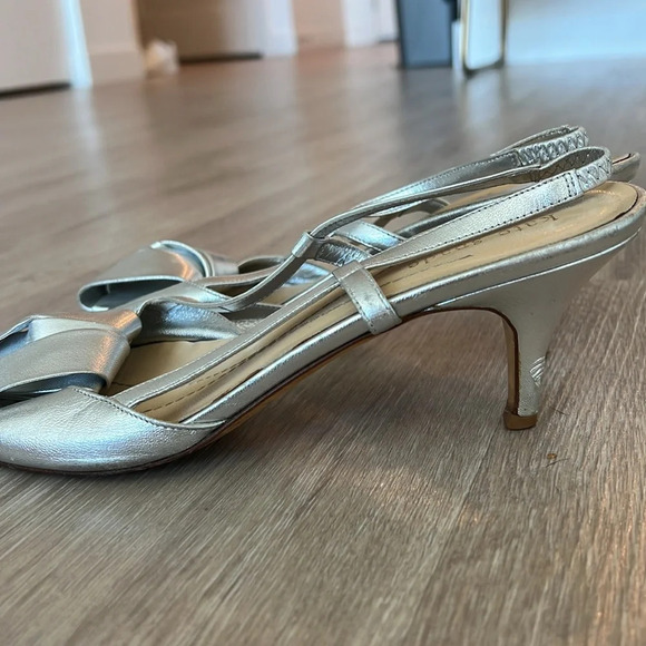 Silver Kate Spade Mini Heels - Picture 4 of 4
